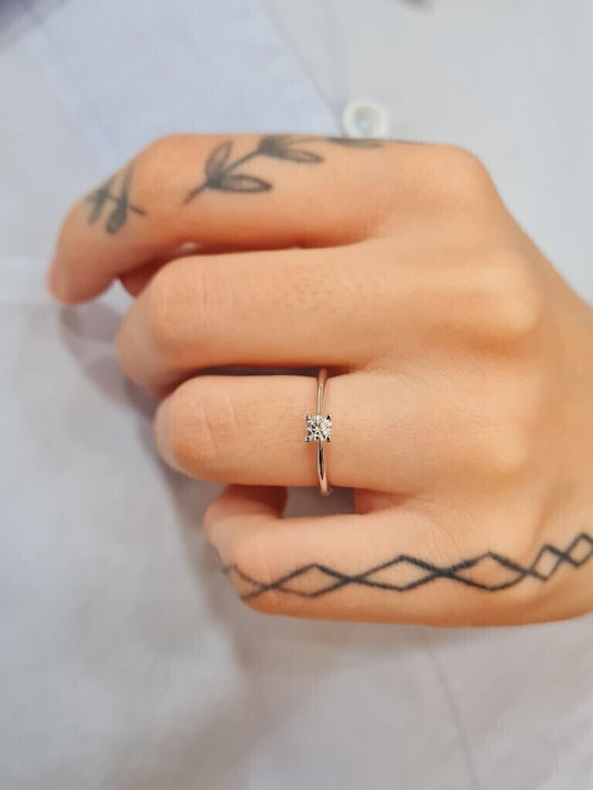 Mentzos Single Stone with Diamond