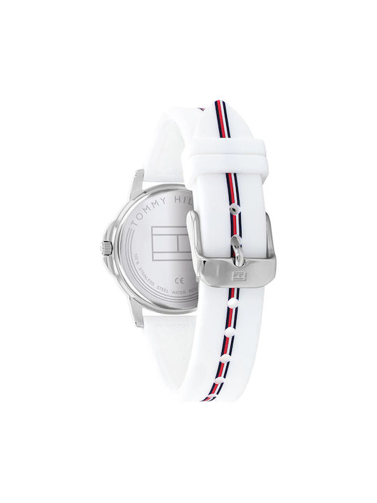 Tommy Hilfiger Watch with White Rubber Strap