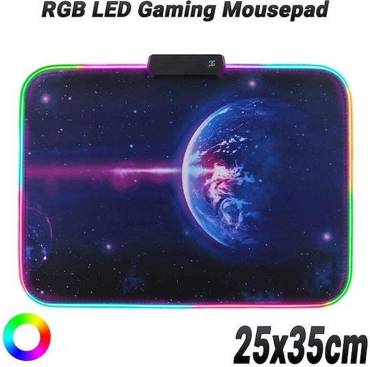 Gaming Mouse Pad with RGB Lighting USB Gray 250mm 1124.023