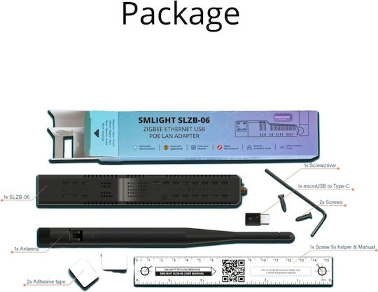 SLZB-06 USB-C Netzwerkadapter mit Verkabelter Ethernet-Verbindung