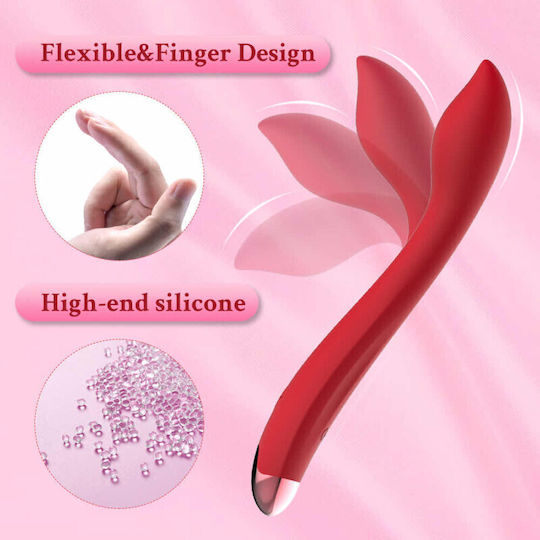 Ophelia's Dream Vibrator G-Spot 17.4cm Red
