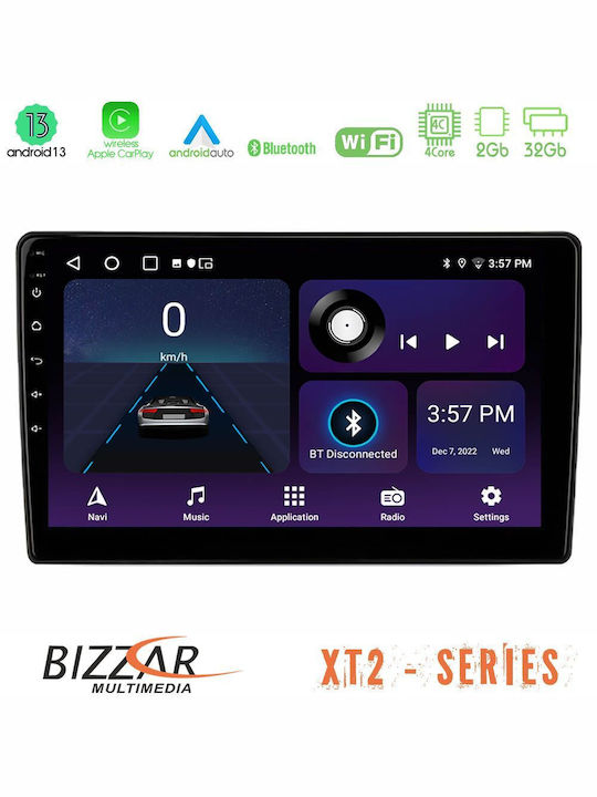 Bizzar Ηχοσύστημα Αυτοκινήτου 2DIN (Bluetooth/USB/WiFi/GPS/Apple-Carplay/Android-Auto)