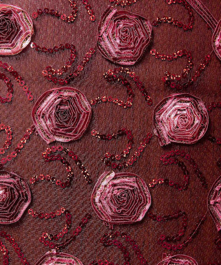 Silk Fashion Карирана Покривка За Маса 264-1 Бордо 50x200см Silk Fashion Карирана Покривка За Маса 264-1 Бордо 50x200см