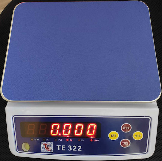 TE Tameiaki Express TE 322 (W2) Elektronisch mit einer Wiegekapazität von 30kg und einer Unterteilung von 1gr