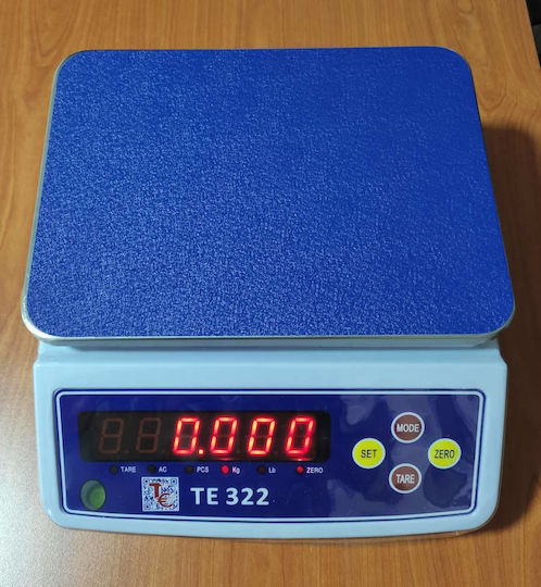 TE Tameiaki Express TE 322 (W2) Elektronisch mit einer Wiegekapazität von 30kg und einer Unterteilung von 1gr