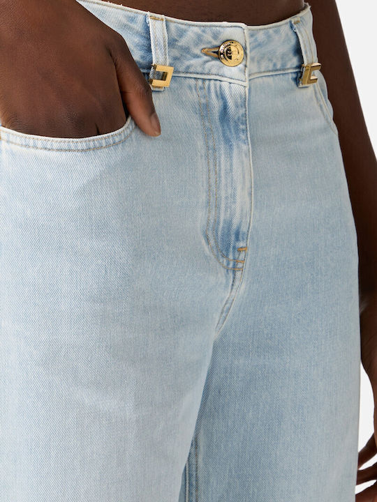 Women's Jean Trousers in Palazzo Fit Light Blue