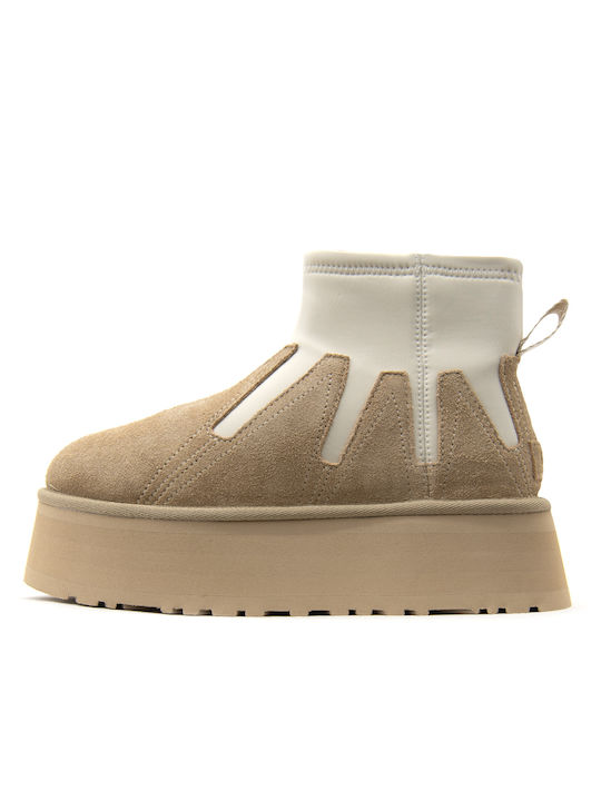 Ugg Australia Classic Mini Dipper Boots Beige 1167591-MDSD