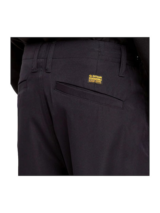Pleated Trousers Chino in Relaxed Fit Black