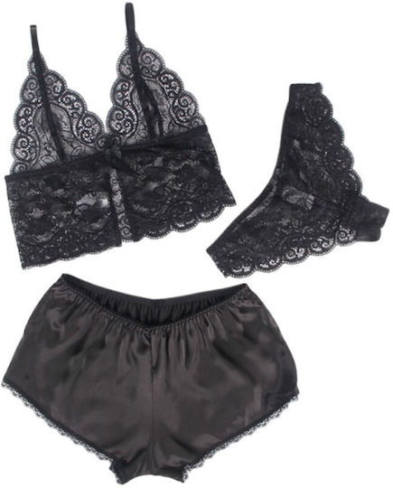 Subblime Sexy Dessous-Set Schwarz D-242165