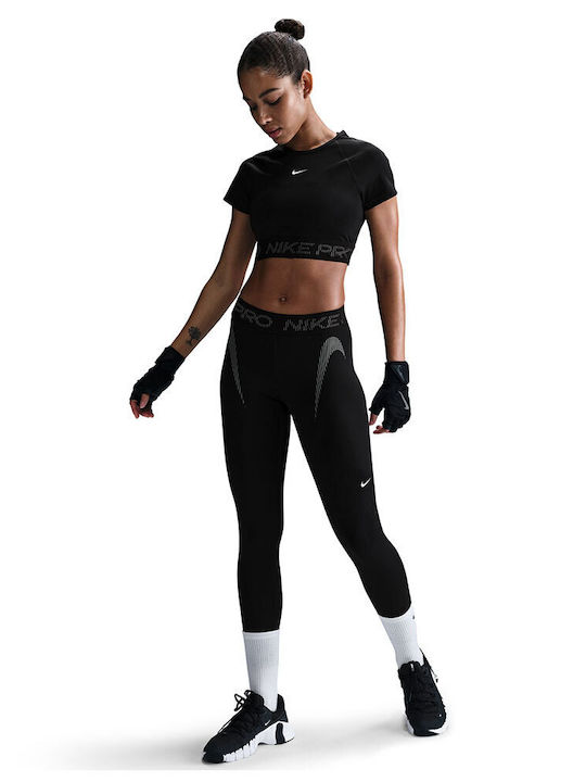 Nike Dri-Fit Formare Colanti de femei Cropped Colanti Negru