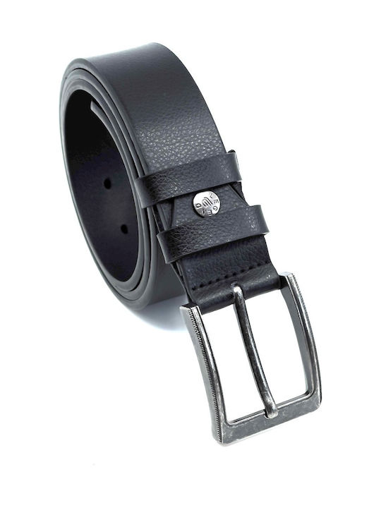 LEATHERETTE Wide Men's Belt Leather Black