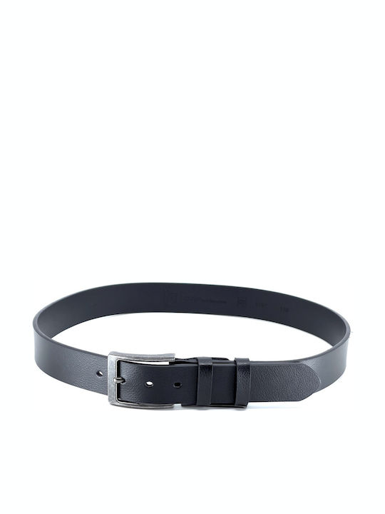 LEATHERETTE Wide Men's Belt Leather Black