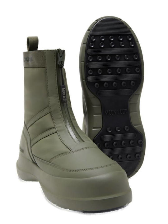 Stiefeletten Damen Khaki