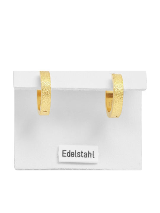 Akzent Earrings Hoops made of Steel Gold Plated