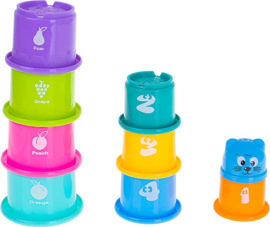 Pyramid Toy Educational Number Tower Cups for 6++ Months