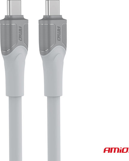 AMiO USB 2.0 Cable USB-C male - USB-C 60W White 1m (04291)
