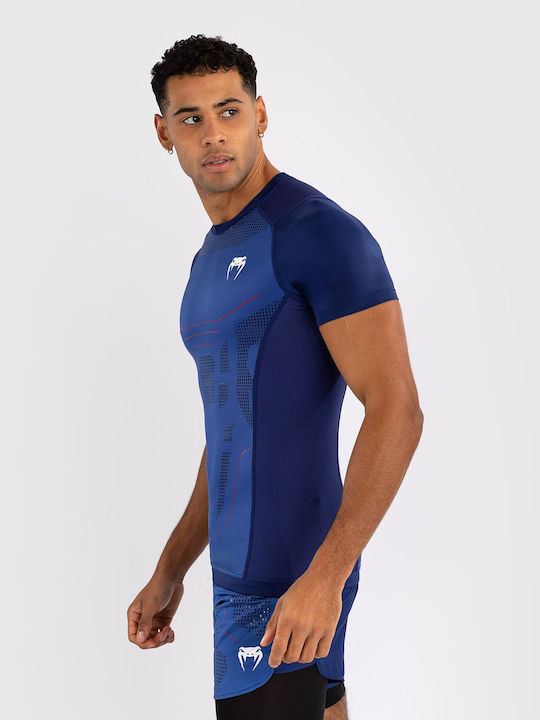 Venum Short Sleeve Shirt VENUM-05360-004 for Jiu-Jitsu Blue