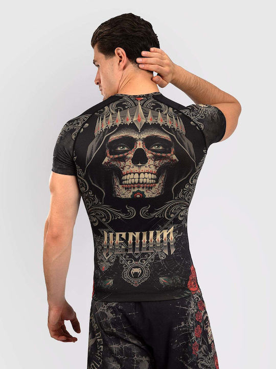 Venum Short Sleeve Shirt VENUM-05333-603 for Jiu-Jitsu / MMA Black