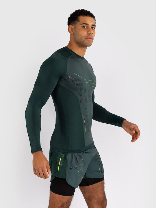 Venum Long Sleeve Shirt VENUM-05359-005 for Jiu-Jitsu Green