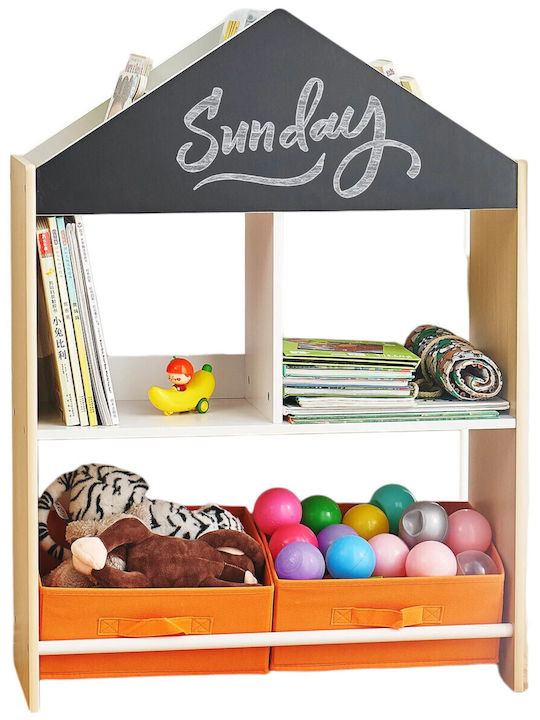 Sistem de Depozitare Jucării din Lemn Negru 62.4x26.5x90cm 1buc