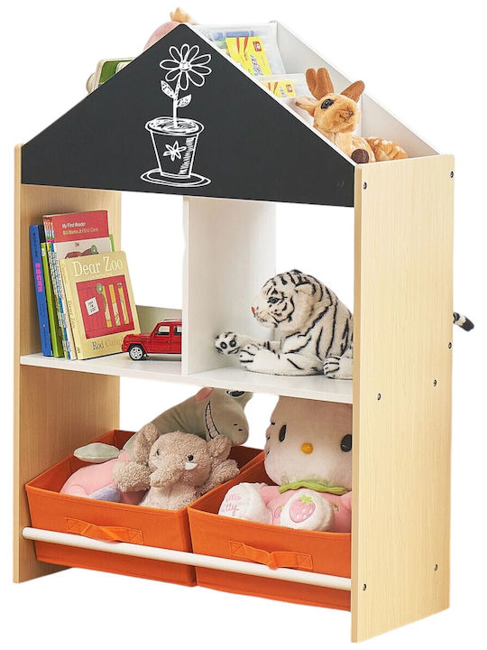 Sistem de Depozitare Jucării din Lemn Negru 62.4x26.5x90cm 1buc