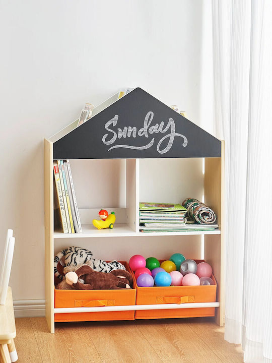 Sistem de Depozitare Jucării din Lemn Negru 62.4x26.5x90cm 1buc