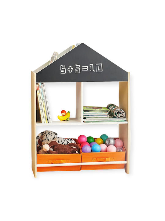Sistem de Depozitare Jucării din Lemn Negru 62.4x26.5x90cm 1buc