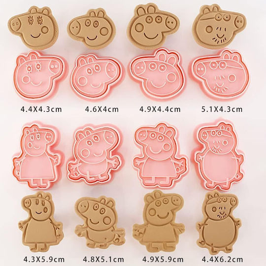 Форми за сладки Hello Kitty Peppa 8 бр
