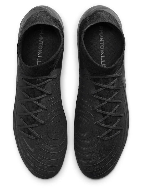 Nike Phantom Luna 2 Pro FG Ποδοσφαιρικά Παπούτσια με Τάπες Μαύρα Nike Phantom Luna 2 Pro FG Ποδοσφαιρικά Παπούτσια με Τάπες Μαύρα