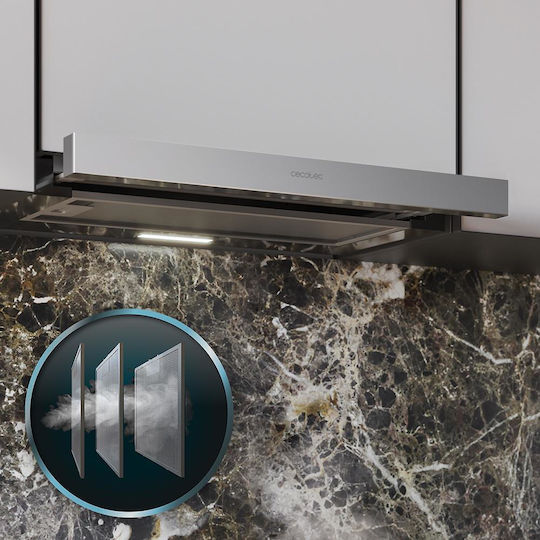 Cecotec Bolero Flux TLM 603500 Συρόμενος Απορροφητήρας 60cm Inox