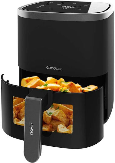 Cecotec Cecofry Fantastik Window 4000 Air Fryer 4lt Μαύρο
