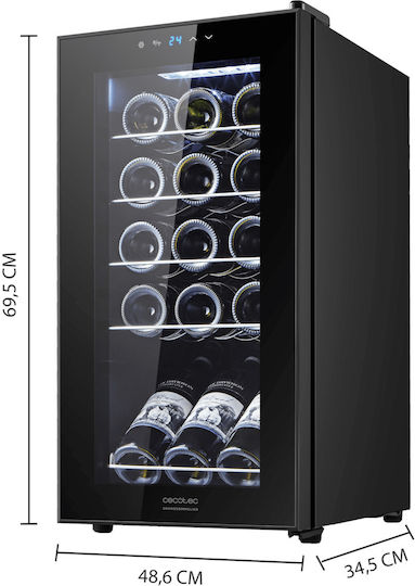 Cecotec Bolero GrandSommelier 1550 Συντηρητής Κρασιών 15 Φιαλών
