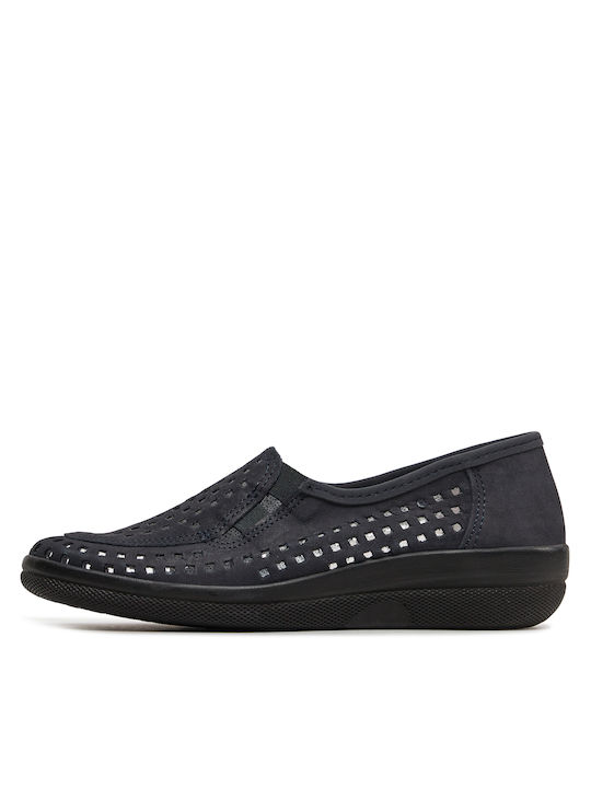 Damen Mokassins in Marineblau Farbe