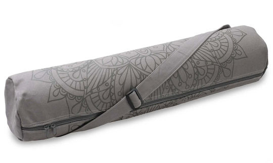 Yogistar Yoga Mat Bag 'basic' Cotton Lotus Mandala Graphite Dimensions 65 X 14 Cm