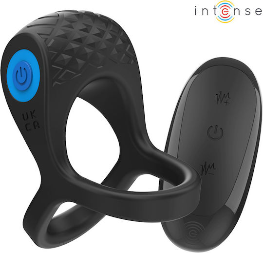 Intense Vibrating Ring Cock Silicone Black D-242062