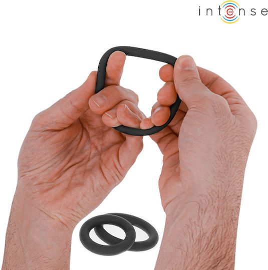 Intense Set Ringe Schwanz Silikon Schwarz D-241981