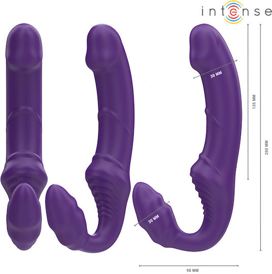 Intense Vibrator Dublu Cu Telecomandă 20cm Violet