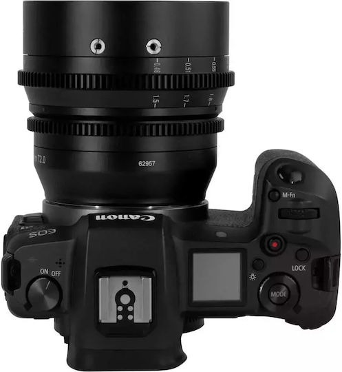 7artisans Full Frame Camera Lens Photoelectric 50mm T2.0 Spectrum Prime Cine for Canon R Mount Black