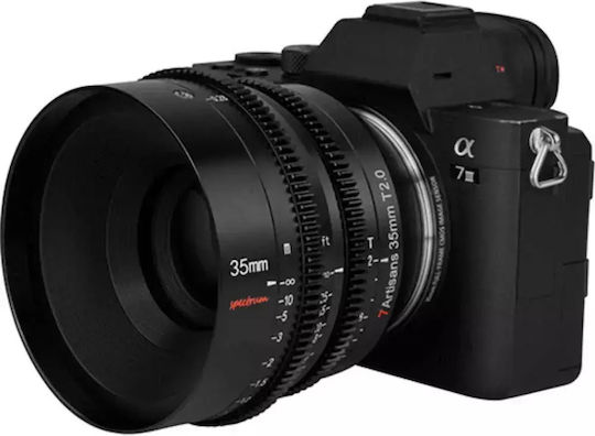 7artisans Voller Rahmen Kameraobjektiv Photoelectric 35mm T2.0 Spectrum Prime Cine für Leica L Mount Black
