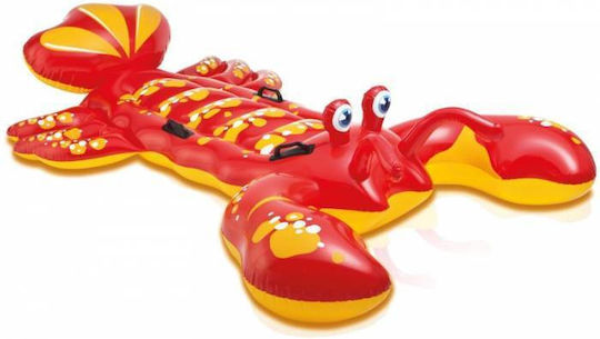 Intex Lobster Kid's Inflatable Ride On for Sea with Handles Red 213x137cm
