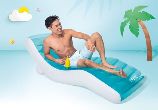 Intex Splash Lounge Надуваема Подплата на седалката за Басейн Тюркоазен 191см.