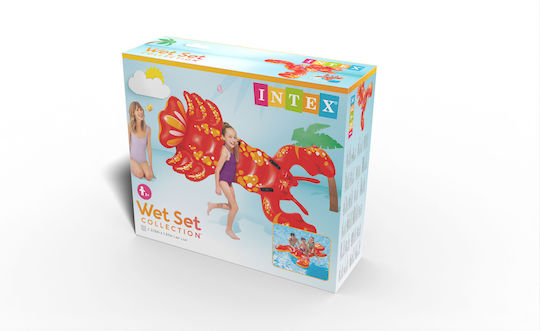 Intex Lobster Kid's Inflatable Ride On for Sea with Handles Red 213x137cm
