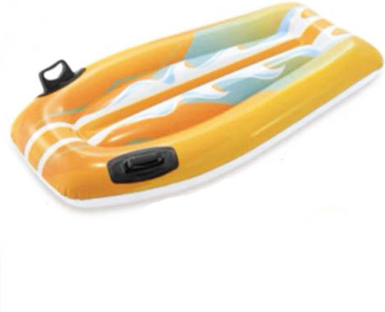 Intex Joy Rider Kid's Inflatable Pool Mattress with Handles Orange 112x62cm