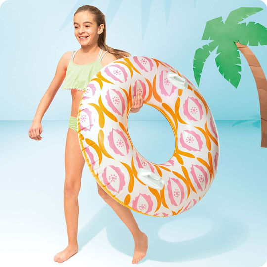 Intex Timeless Tube Inflatable Float for the Sea with Handles White 114x91cm