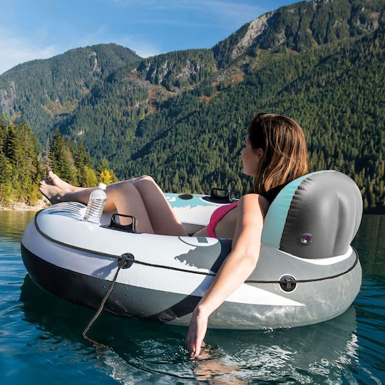Intex River Run Fire Inflatable Sea Float with Handles Red 135x135cm