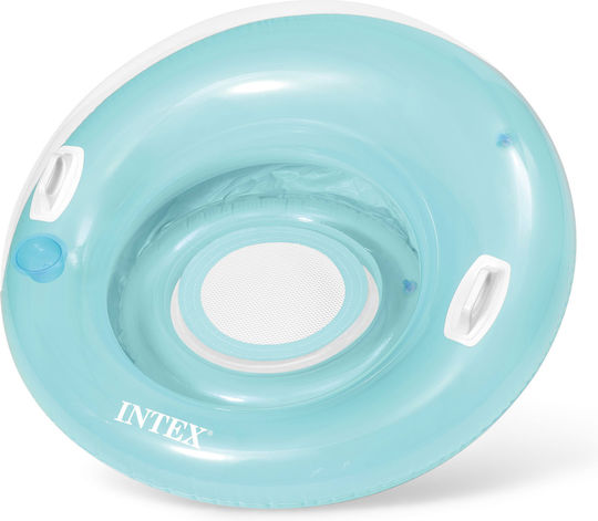 Intex Sit'n Lounge Φουσκωτή Σαμπρέλα Θαλάσσης με Χειρολαβές Τιρκουάζ 119x119cm