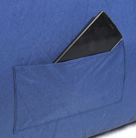 Lianos Inflatable Lazy Bag Blue 178x98cm