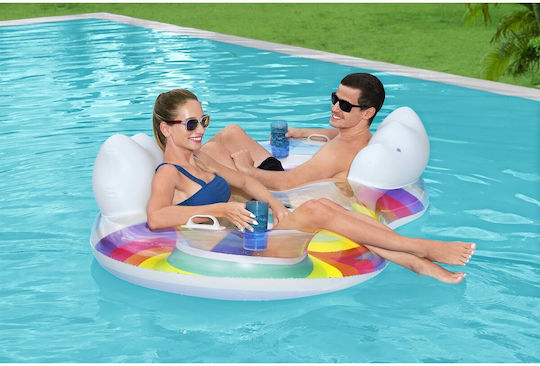 Bestway Inflatable Armchair for 2 People with Handles 186x116cm