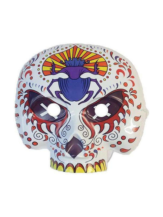 Carnival Mask Eyemask Skull with Flowers (Μiscellaneous Designs/Colors) 17x17cm