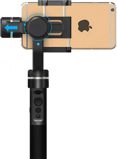 FeiyuTech SPG Gimbal за мобилни телефони с 3-осов стабилизатор и 8 часа работа Черен